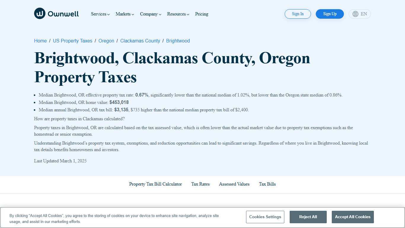 Brightwood, Clackamas County, Oregon Property Taxes - Ownwell